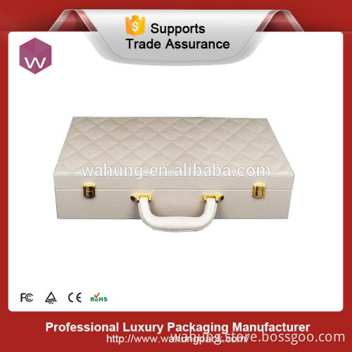 Proable Leather Gift Box newest design display case wholesales(WH-3709)